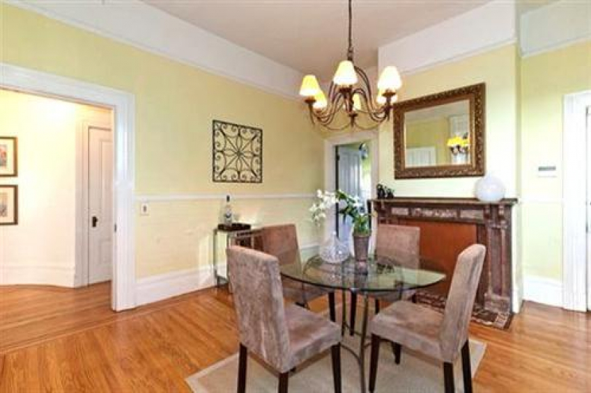 The gracious curve of the hallway leads to the Formal Dining Room. Resource #256667: image #8
