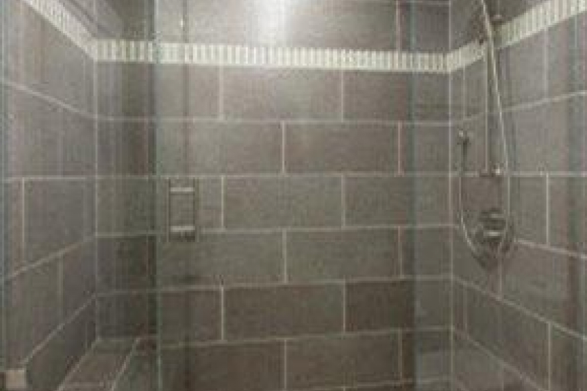 Step into the master bath walkin shower with bench. Resource #289798: image #14