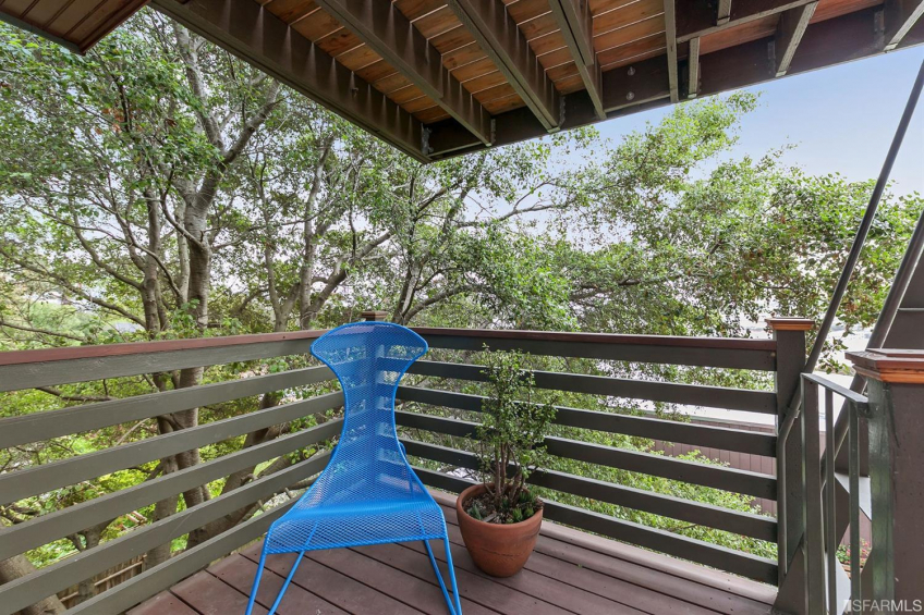 Private balcony off the bedroom feels like you're sitting among the trees. Resource #337080: image #25